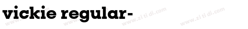 vickie regular字体转换